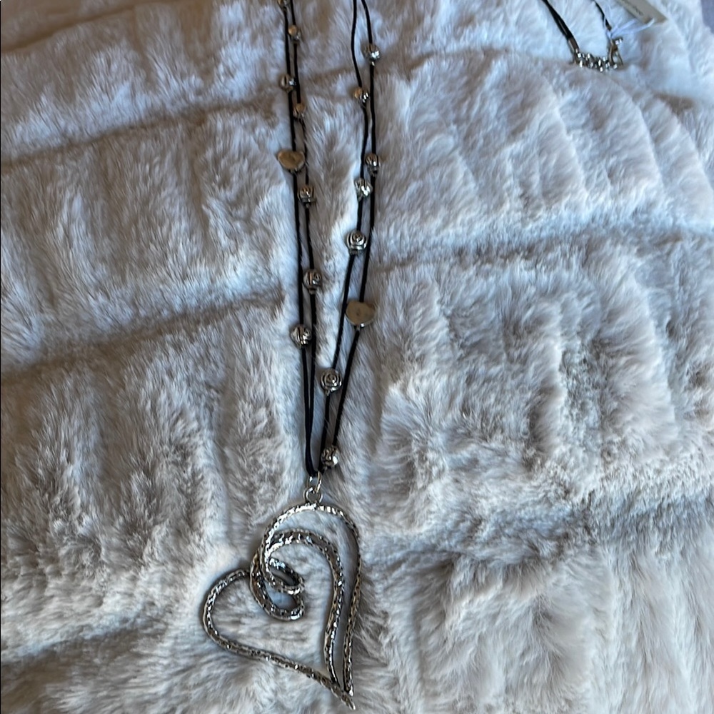 Silver Heart Pendant Necklace